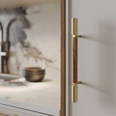 ARTISAN Furniture Pull Up Bar AP350 Real Bronze & Walnut Wood