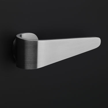 Solid Sprung Door Handle on Hidden Rose