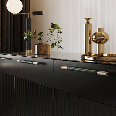 ARTISAN Furniture Pull Up Bar AP350 Real Bronze & Blue Marble