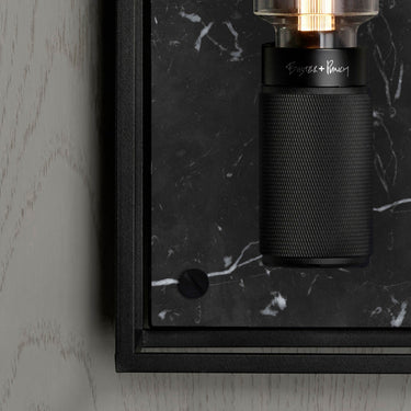 Væglampe | Caged Wall | Stor | Sort Marmor