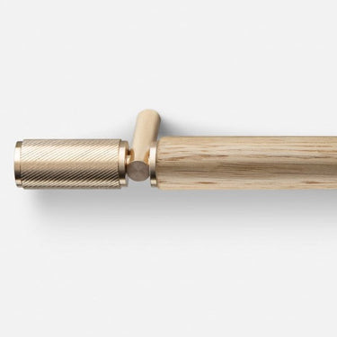 ARTISAN Furniture Pull Up Bar AP350 Real Bronze & Natural Oak Wood