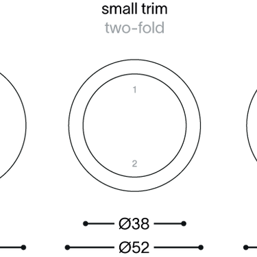 rond | PF Push Buttons 4 tryk